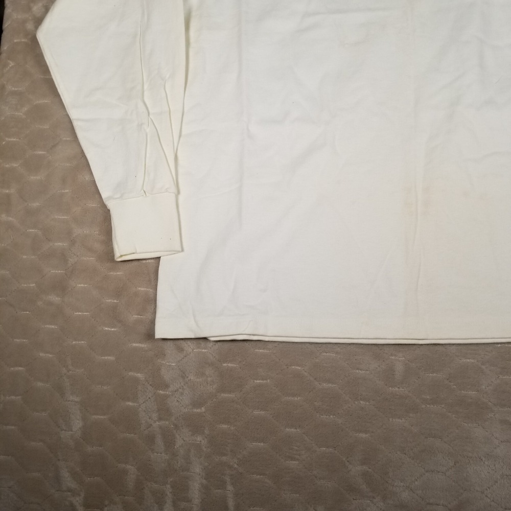 VTG 90s COMPAQ Computers Team Systems Long Sleeve Shirt XL Anvil White USA Made - Picture 2 of 12